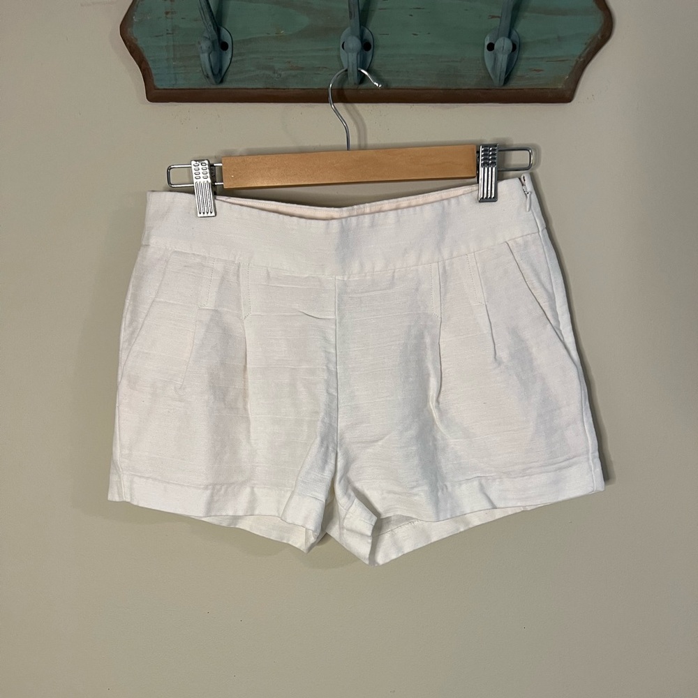 J Crew Pleated Linen Shorts